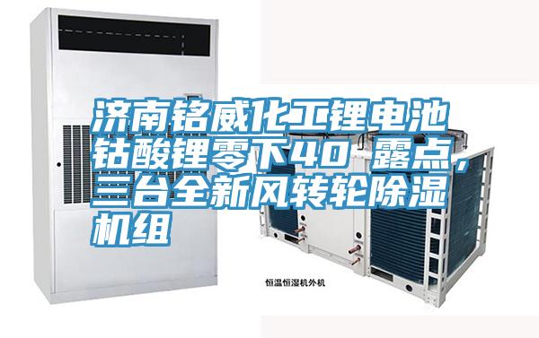 濟(jì)南銘威化工鋰電池鈷酸鋰零下40℃露點(diǎn)，三臺(tái)全新風(fēng)轉(zhuǎn)輪除濕機(jī)組