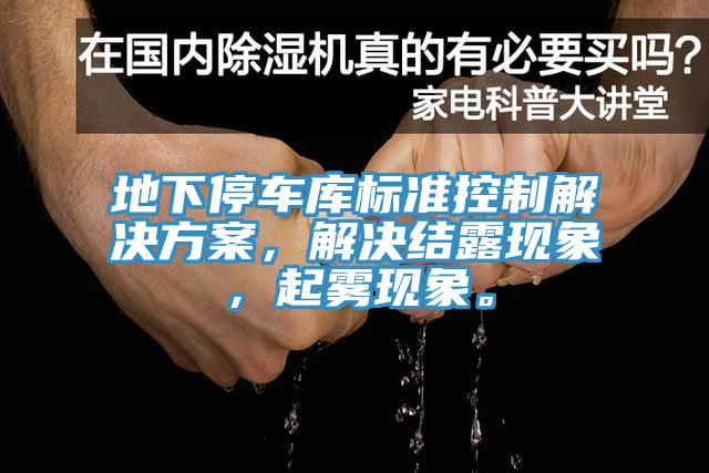 地下停車庫標(biāo)準(zhǔn)控制解決方案，解決結(jié)露現(xiàn)象，起霧現(xiàn)象。