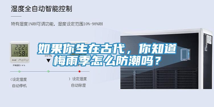 如果你生在古代，你知道梅雨季怎么防潮嗎？