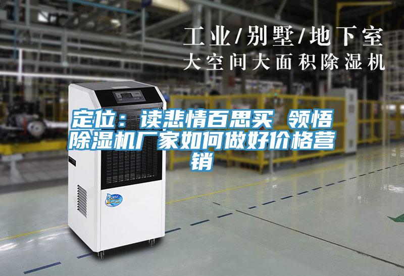 定位：讀悲情百思買 領(lǐng)悟除濕機(jī)廠家如何做好價格營銷