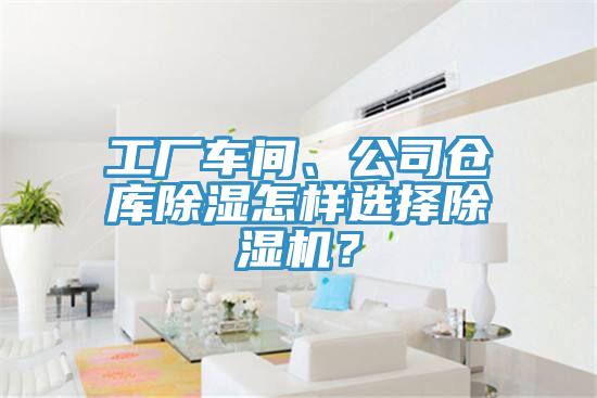 工廠車間、公司倉庫除濕怎樣選擇除濕機？
