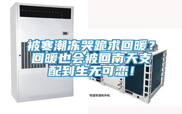 被寒潮凍哭跪求回暖？回暖也會(huì)被回南天支配到生無可戀！