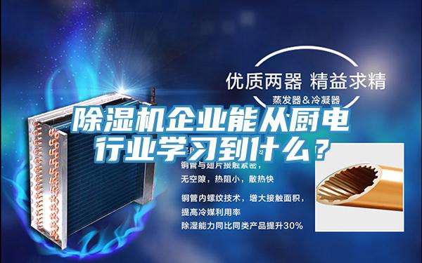 除濕機企業(yè)能從廚電行業(yè)學(xué)習(xí)到什么？