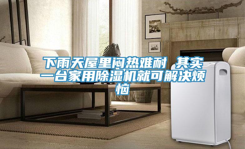 下雨天屋里悶熱難耐 其實(shí)一臺家用除濕機(jī)就可解決煩惱