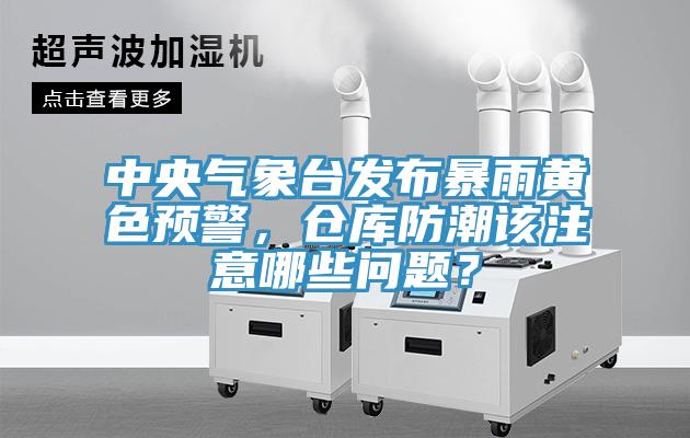 中央氣象臺發(fā)布暴雨黃色預(yù)警，倉庫防潮該注意哪些問題？