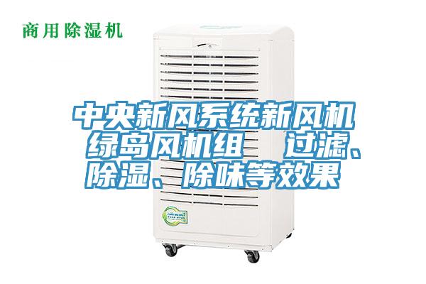 中央新風(fēng)系統(tǒng)新風(fēng)機(jī) 綠島風(fēng)機(jī)組  過濾、除濕、除味等效果