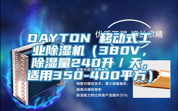 DAYTON 移動式工業(yè)除濕機（380V，除濕量240升／天，適用350-400平方）