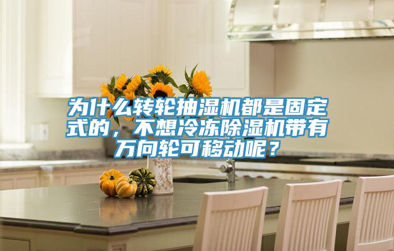 為什么轉(zhuǎn)輪抽濕機(jī)都是固定式的，不想冷凍除濕機(jī)帶有萬向輪可移動(dòng)呢？