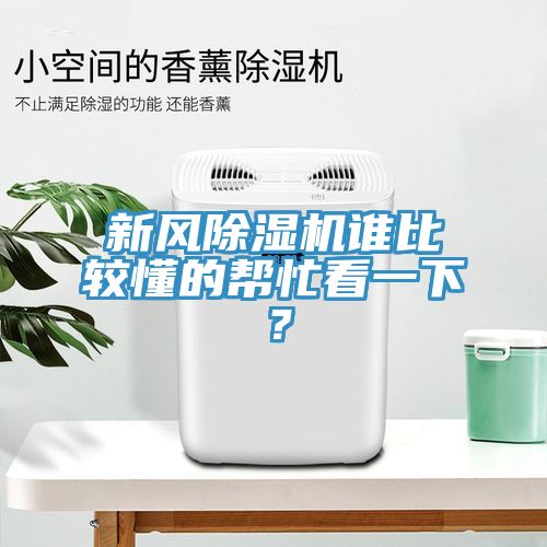 新風(fēng)除濕機誰比較懂的幫忙看一下？