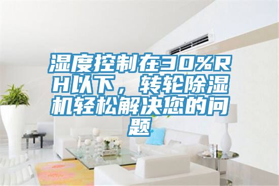 濕度控制在30%RH以下，轉(zhuǎn)輪除濕機(jī)輕松解決您的問題